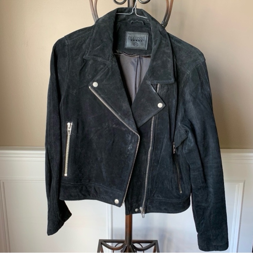 Blank NYC Black Suede Leather Jacket